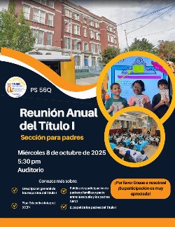 Title I - Parent Session Flyer